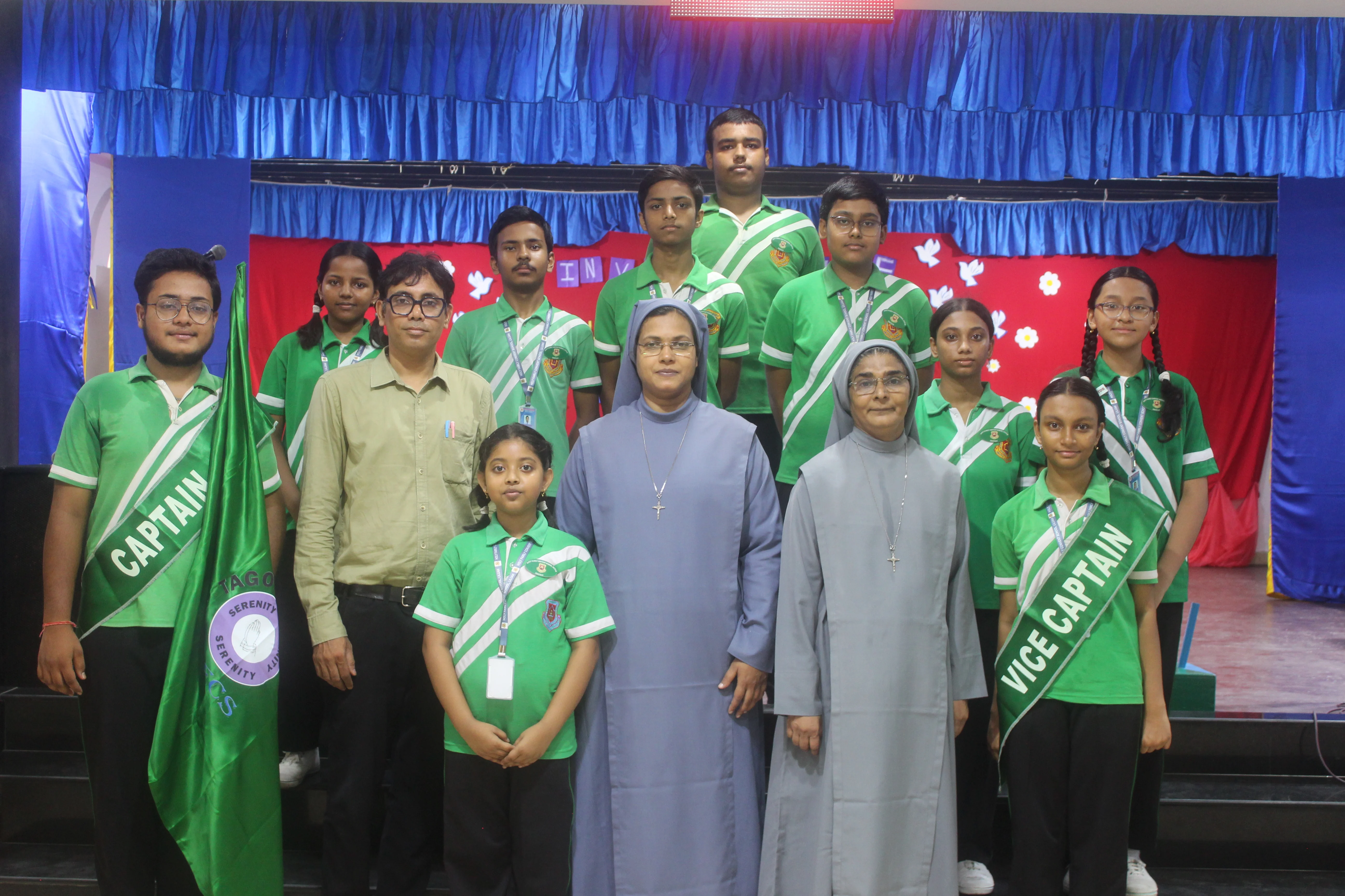 Oath taking ceremony of student leaders Holy Family Convent School Liluah